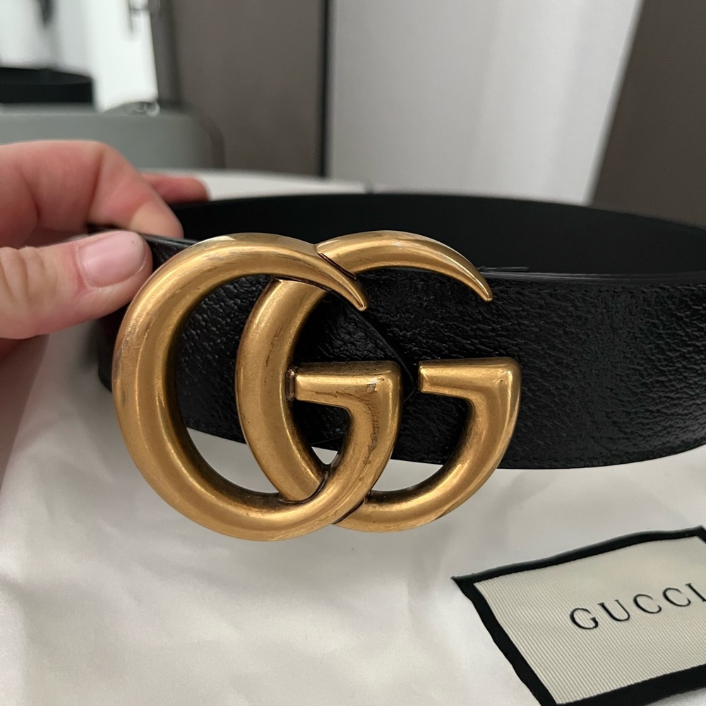 Gucci GG Marmont Wide Belt size 85 - Picture 6 of 7